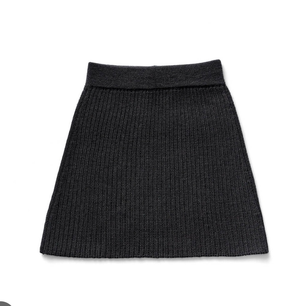 Soor Ploom Iva wool ribbed skirt